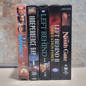 Vintage Classic Suspense Thriller Movies on VHS  Lot of 5 Tested Rewinded